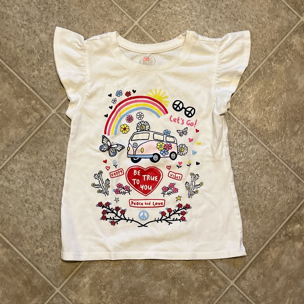 White be true to you positive vibes tshirt